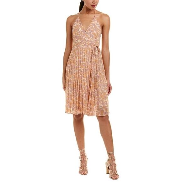 ASTR The Label | Women | Marcela Floral Halter Neck Backless Wrap Dress | Medium - Picture 10 of 10